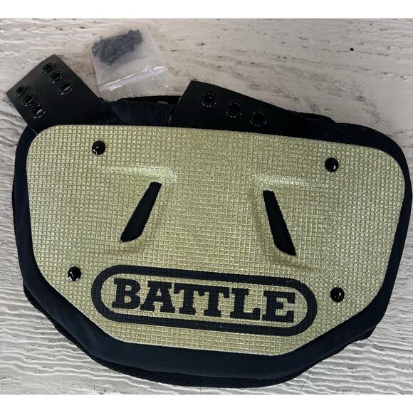 Battle Youth Football Back Plate – Gold Protective Pad – OPEN BOX - Picture 1 of 2